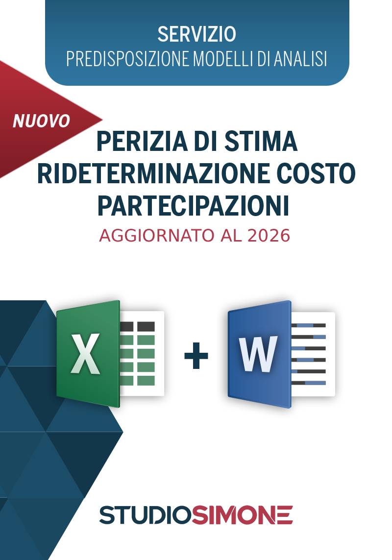 Perizia di stima - rideterminazione costo partecipazioni